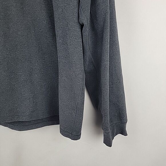Lululemon All Town Henley Shirt Mens XL Gray Super Soft French Terry Heavyweight - Picture 6 of 10